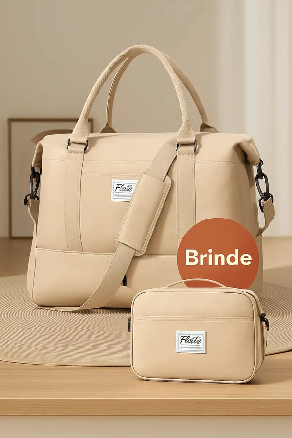 Bolsa-Mala Impermeável com Bolsos Multifuncionais - Elegância Urbana + BRINDE Loja Online 