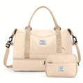 Bolsa-Mala Impermeável com Bolsos Multifuncionais - Elegância Urbana + BRINDE Loja Online Bege 