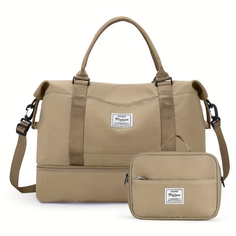 Bolsa-Mala Impermeável com Bolsos Multifuncionais - Elegância Urbana + BRINDE Loja Online Caqui 