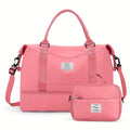 Bolsa-Mala Impermeável com Bolsos Multifuncionais - Elegância Urbana + BRINDE Loja Online Rosa 
